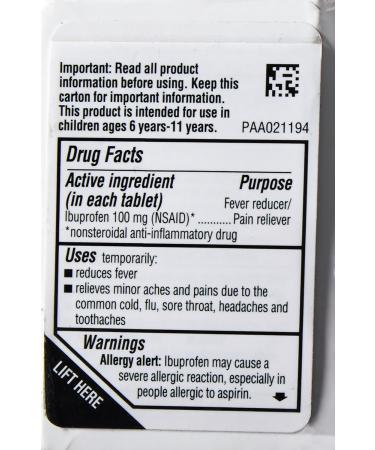 Advil Junior Strength 24 Chewable Tablets - Kids Pain Reliever - Buy Online on GoSupps.com