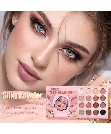 Eyeshadow Palette Eye Shadow Kit | Matte Shimmer Long Lasting Powder Makeup Book With Lip Color Professional Eye Shadow Kit For Women Girls Birthday Valentines Wedding Dating Travel Party Stage - Buy Online on GoSupps.com