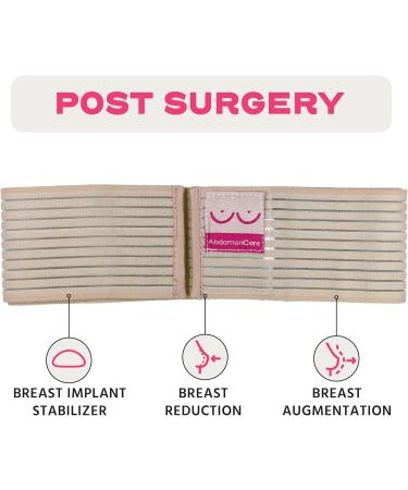 Breast Implant Stabilizer Band | Post-Surgery Compression Wrap for Women | Augmentation & Reduction Recovery Supplies | One Size - Buy Online on GoSupps.com