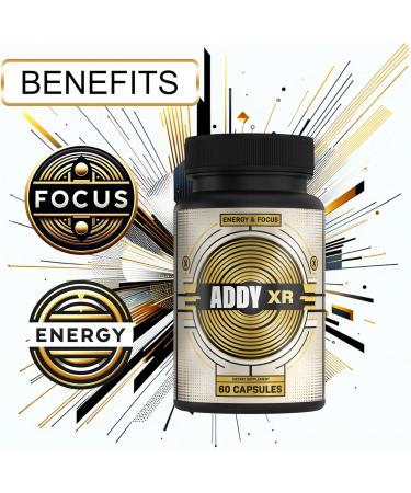 ADDY XR - Premium Adderall Alternative for Enhanced Focus & Energy | 60 Day Supply of Brain Boosting Supplements - Buy Online on GoSupps.com