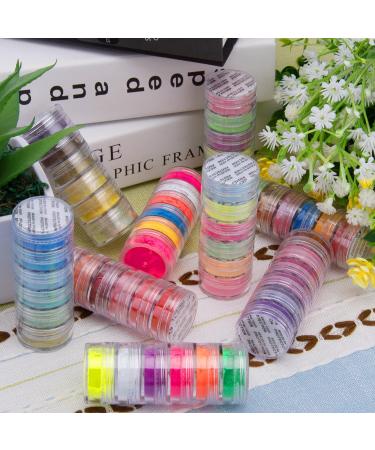 Duufin 54 Colors Pigment Nail Powder - Glitter for DIY Nail Art & Decoration | International Shipping Available - Buy Online on GoSupps.com