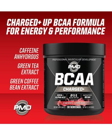 PMD Sports BCAA Charged Amino Acid Drink - Cherry Limeade Flavor for Performance and Recovery - Buy Online on GoSupps.com