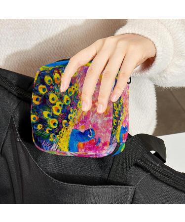 Colorful Peacock Art Menstruation Cups & Women's Bag | Eco-Friendly Tampons & Napkin Bags - International Shipping - Buy Online on GoSupps.com