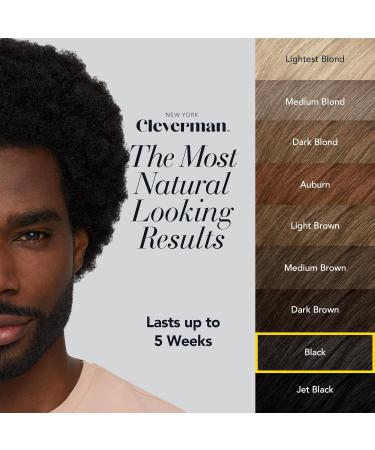 Cleverman Hair & Beard Dye Kit for Men - Ammonia-Free All-in-One Gray Coverage Reusable Black Hair Color for Men - Buy Online on GoSupps.com