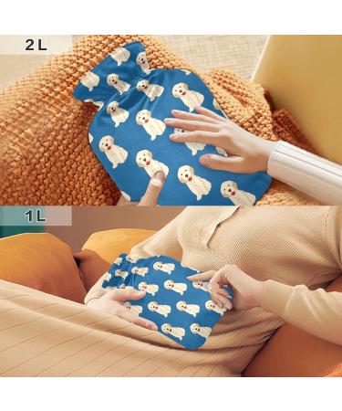Golden Retriever Dog Heat Bottle | 1L Hot Water Bag for Pain Relief & Warming | Ideal for Headaches & Back Pain - Buy Online on GoSupps.com