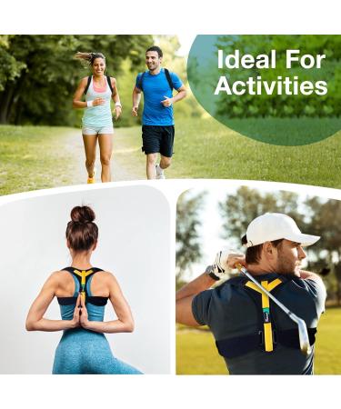 The Restored Back Posture Corrector for Men and Women - Adjustable Posture Brace with Trademarked PostureFIX Y Design - Upper Back Shoulder and Posture Support for a Straight Back 1 Count (Pack of 1) - Buy Online on GoSupps.com