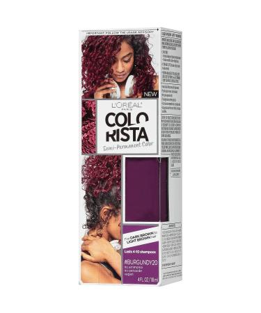 L'Oreal Paris Colorista Burgundy Semi-Permanent Hair Color for Brunettes - Buy Online on GoSupps.com