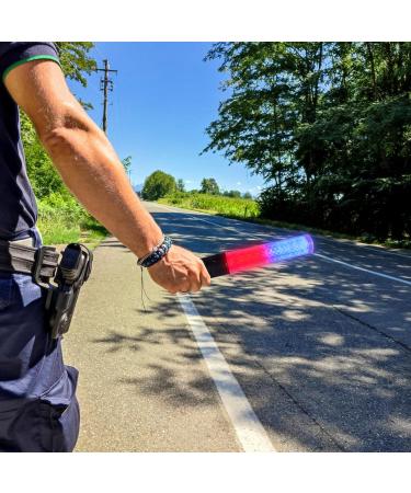 JECOMPRIS 26cm Led Traffic SafetyBaton Light Signal Traffic Wands Traffic Control Night Wands Air Marshaling Signal Wand Concert Luminous Stick for Car Directing Police Blue - Buy Online on GoSupps.com