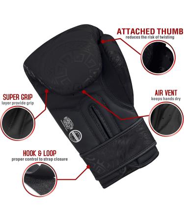 Mytra Fusion Children's Boxing Gloves - 8oz Kickboxing & MMA Training Gloves for Kids - Black Martial Arts Gear - Buy Online on GoSupps.com