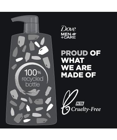 Dove Men+Care Charcoal + Clay Shampoo for Healthy Hair | 25.4 oz | Naturally Derived Plant-Based Cleanser - International Shipping Available - Buy Online on GoSupps.com