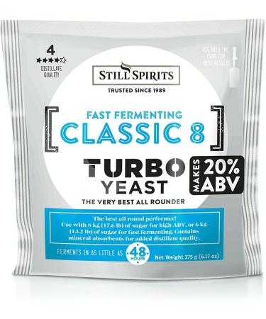 3x Still Spirits Classic 8 Urea Turbo Yeast (US/UK/CAN Only) 20% ABV - Buy Online on GoSupps.com
