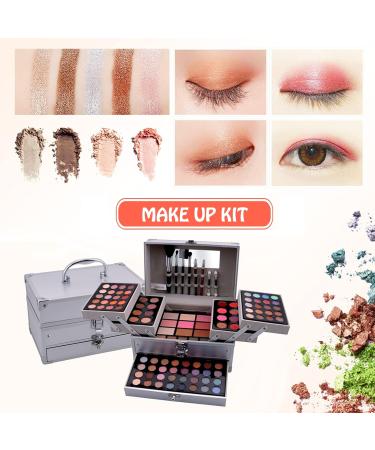 118 Colors Make up set teenagers girls Cosmetic Palette Set include Eyeshadow Palette Lipstick Blush Foundation Concealer Face Powder Mascara Lipgloss Brush for Every Woman - Buy Online on GoSupps.com