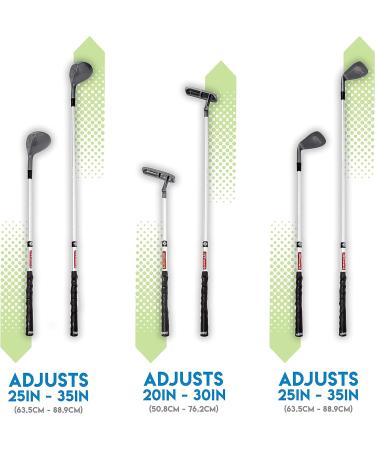Franklin Sports Kids Golf Set - Adjustable Plastic Club Set with Bag and Balls for Toddlers in Red - Buy Online on GoSupps.com