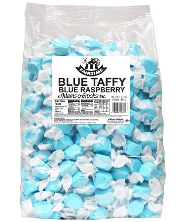 Adams & Brooks Fairtime Taffy  Bulk Blue Candy for Candy Buffets, Blue Raspberry Taffy, Blue Raspberry Candy, Bulk Candy, Pinata Candy, Individually Wrapped Candy  Kosher Candy, 3 Pounds of Candy