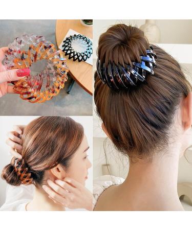 YEJAHY Bird Nest Hair Clips Set - Expandable Ponytail Holder Hair Accessories - Hair Claw Clamps Styling Tool for Women and Girls (4-Pack) - Buy Online on GoSupps.com