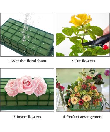 2 Pcs Floral Foam Cage & Bricks for Wedding Decor - Flower Arrangement Supplies - Buy Online on GoSupps.com