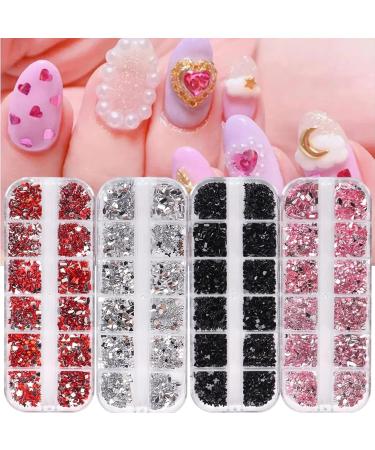FEIlei Nail Art Rhinestones Diamond Crystal Gems for Nail Decorations Rings Earring DIY - Buy Online on GoSupps.com