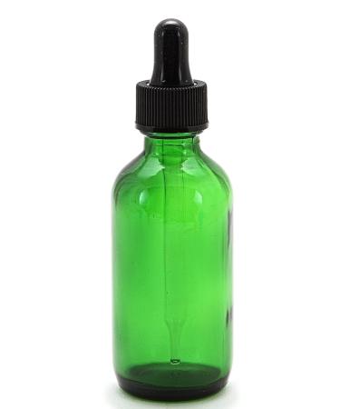 Vivalpex 12 Count Green 2 oz Glass Bottles with Glass Eye Dropper - Perfect for Essential Oils & DIY Projects | International Shipping Available - Buy Online on GoSupps.com