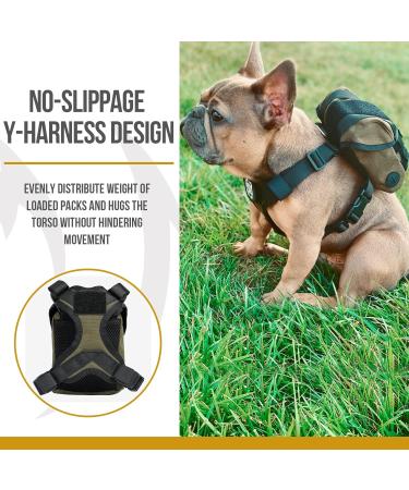 OneTigris Ranger Green X-Small Dog Pack Backpack for Camping, Hiking, and Walking with Litter Bag Exit - Buy Online on GoSupps.com