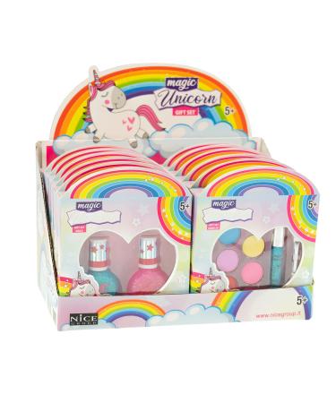 MAGIC UNICORN 16005 Nice Group Gift 1 x Make-up Box Various Surprise Set for Nails or Face Multicoloured Taglia Unica