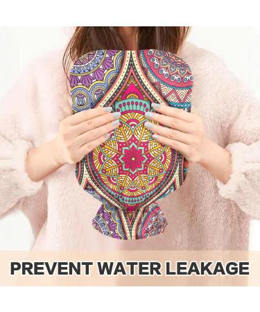 Mandala Vintage Hot Water Bottle with Cover - 1L Pain Relief & Therapy Bag BPA-Free Ideal for Back Pain & Hot/Cold Use - International Shipping Available - Buy Online on GoSupps.com