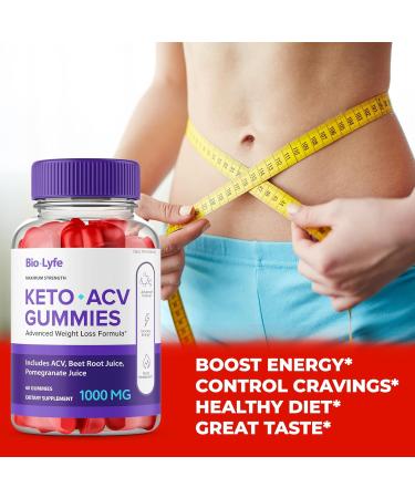 Biolyfe Keto + Gummies BiolyfeKeto ACV Keto Supplement Gummies - Maximum Strength Keto+ ACV Gummys All Natural Support Formula Keto+ACV Advanced Formula Biolyfe Keto Gummy Reviews (5 Pack) - Buy Online on GoSupps.com