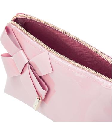 Ted Baker Women's Nicolai Bow Vinyl Makeup Bag - Stylish Pink Cosmetic Organizer for Travel & Everyday Use - Buy Online on GoSupps.com