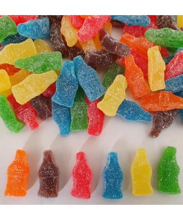 Fizzy Sweets Mini Fruity Flavour Bottles Assorted Colours HALAL (200g) - Buy Online on GoSupps.com