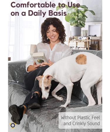 PROTECTO XL Clear Plastic Couch Cover 96 - Waterproof Sofa Protector for Pets - Scratch, Stain, and Dirt Resistant - Furniture Slipcover for Moving and Storage - Buy Online on GoSupps.com
