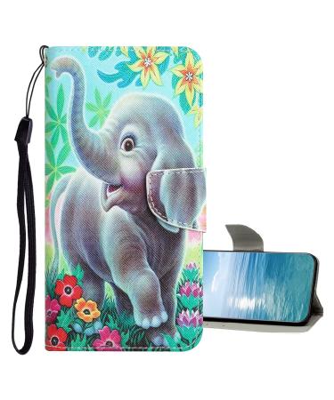 Didan mobile phone case for Samsung Galaxy A7 2018 cell phone bag case with colorful motif PU leather bag flip case folding wraps stand function full body protective cover samsung galaxy a7 2018 elefant flower
