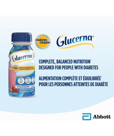 Glucerna Nutritional Drink Meal Replacement Shakes Complete Balanced Nutrition For People With Diabetes Strawberry 6 x 237-mL Bottles - Buy Online on GoSupps.com