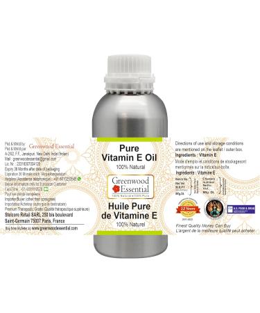 Greenwood Essential Pure Vitamin E Oil 630ml - Therapeutic Grade for Hair Skin & Aromatherapy - Buy Internationally - Buy Online on GoSupps.com