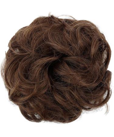 Prettyshop CAISHA Messy Scrunchie Bun | Voluminous Wavy Hairpiece Brown Mix G26AL | Heat-Resistant Synthetic Fibres - Buy Online on GoSupps.com