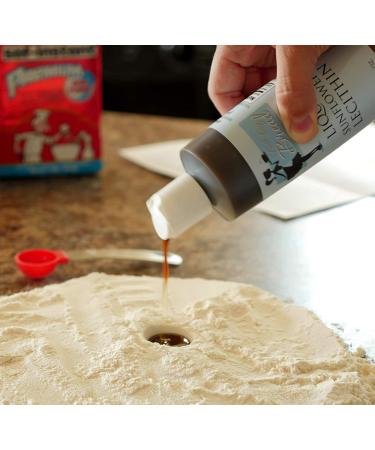 Premium Pure Liquid Sunflower Lecithin - Food Grade Emulsifier for Smoother Dough - Buy Online on GoSupps.com