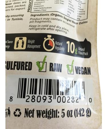 Nature's Wild Organic Deglet Noor Pitted Dates - Sun-Dried, 5 oz (142 g) - Buy Online on GoSupps.com