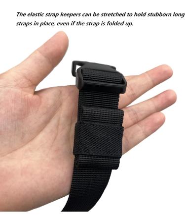 TACNEX 1" Wide Straps/Belt Keepers Elastic Military Webbing Holder Tactical Belt Loop Stays Backpack/Harness Strap/Sling Retainer Band Organizers 4 pcs Black - Buy Online on GoSupps.com