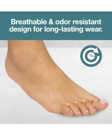 ZenToes Hammer Toe Straightener Crest - 4 Count Gel Spacer Splint for Hammertoes and Overlapping Toes - Buy Online on GoSupps.com