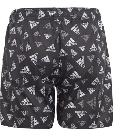 Buy adidas Boys Bos AOP Swim Shorts 7-8 Years - Black/White | International Shipping Available - Buy Online on GoSupps.com