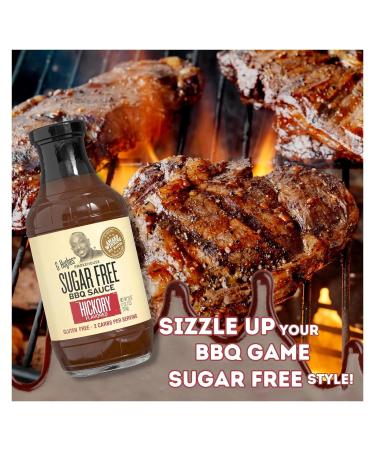 G Hughes Smokehouse Sugar Free BBQ Sauce Hickory 18 Ounce - Buy Online on GoSupps.com