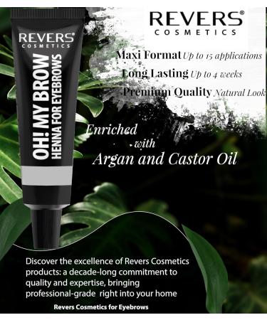 Buy REVERS COSMETICS Eyebrow Color Graphite Gray Kit | Argan & Castor Oil | International Shipping Available - Buy Online on GoSupps.com