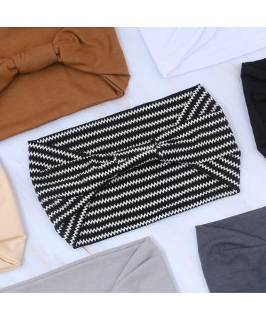 IVARYSS Wide Headbands for Women - Boho Knotted Head Wraps Turbans - African Style Hair Accessories - 6 Pack - Buy Online on GoSupps.com