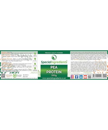 Special Ingredients Pea Protein Powder 250g Premium Quality - Vegan Non-GMO Gluten Free - Buy Online on GoSupps.com