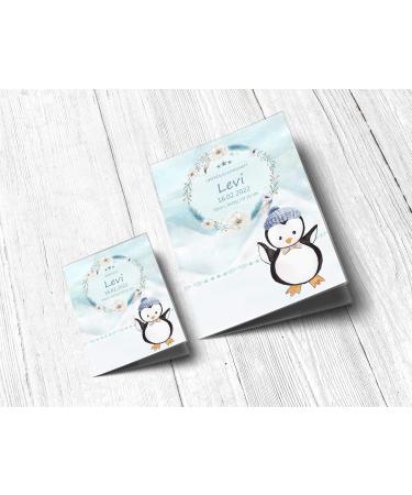 Buy OLGS U-Magazine & Vaccination Passport Set | Personalized Baby Gifts | North Pole Penguin Design | Unique Birth Gifts | 2-Part Booklet Case - Buy Online on GoSupps.com