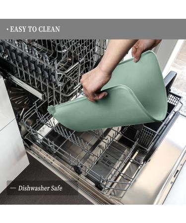 Reopet Silicone Pet Feed Mats - Waterproof Dog & Cat Mats with Elevated Edges - 53x37 cm (1-Pack) - Perfect for Mess-Free Feeding - Buy Online on GoSupps.com
