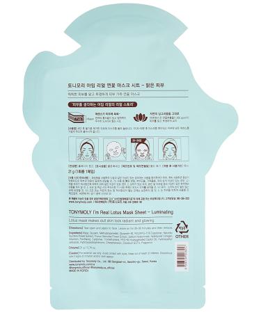 Tony Moly I'm Lotus Luminating Beauty Mask Sheet - 1 Sheet (0.74 oz) for Radiant Skin - Buy Online on GoSupps.com