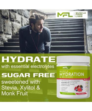 Hydration & Electrolyte Recovery Mix - 0 Sugar Amino Blend 45 Servings (Fruit Punch) - Shop Internationally - Buy Online on GoSupps.com