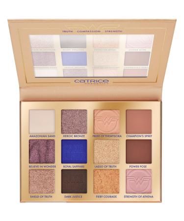 cosnova Catrice Wonder Woman eyeshadow palette highly pigmented intensive shiny color intensive 155g