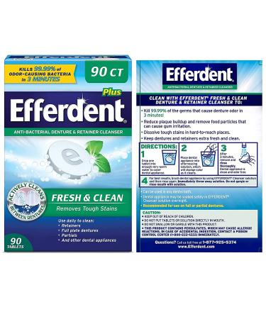 DenTek Professional-Fit  Maximum Protection Dental Guard for Teeth Grinding and Efferdent Anti-Bacterial Cleanser Tablet  90ct Guard + 90ct Cleanser Tablets - Buy Online on GoSupps.com