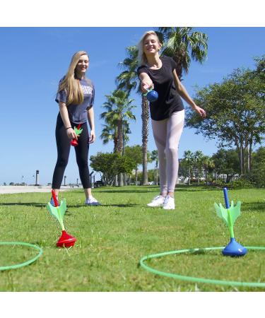 Funsparks Glow in The Dark Lawn Darts Game Set - Soft Tip Outdoor Games for Adults & Kids 8-12 - Buy Online on GoSupps.com