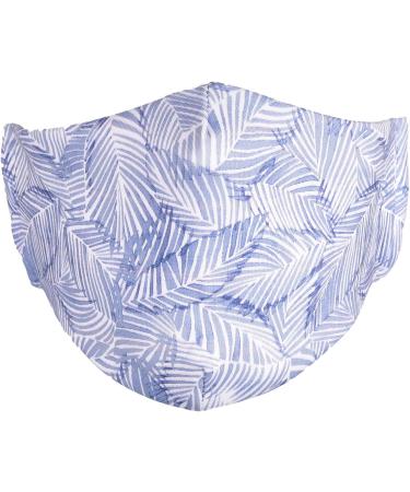 Stylbreaker Unisex Fabric Mask with Leaves Pattern - Washable Reusable Community Mask 08040002 | Blue & White Design for International Shipping - Buy Online on GoSupps.com